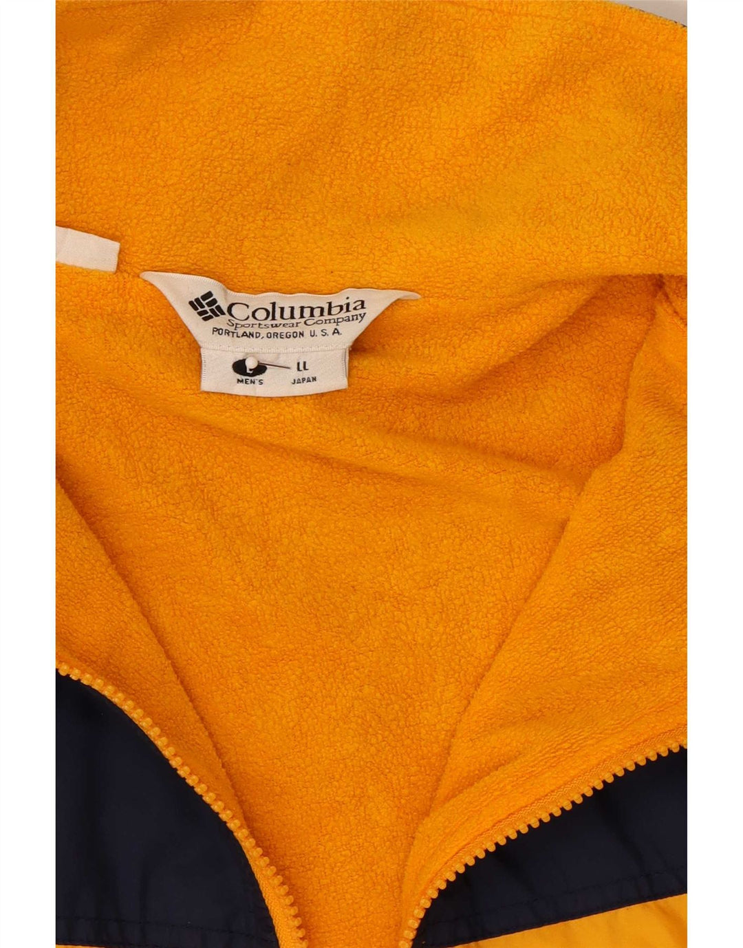 Columbia Herre Windbreaker Jacket UK 40 Large Yellow Colourblock