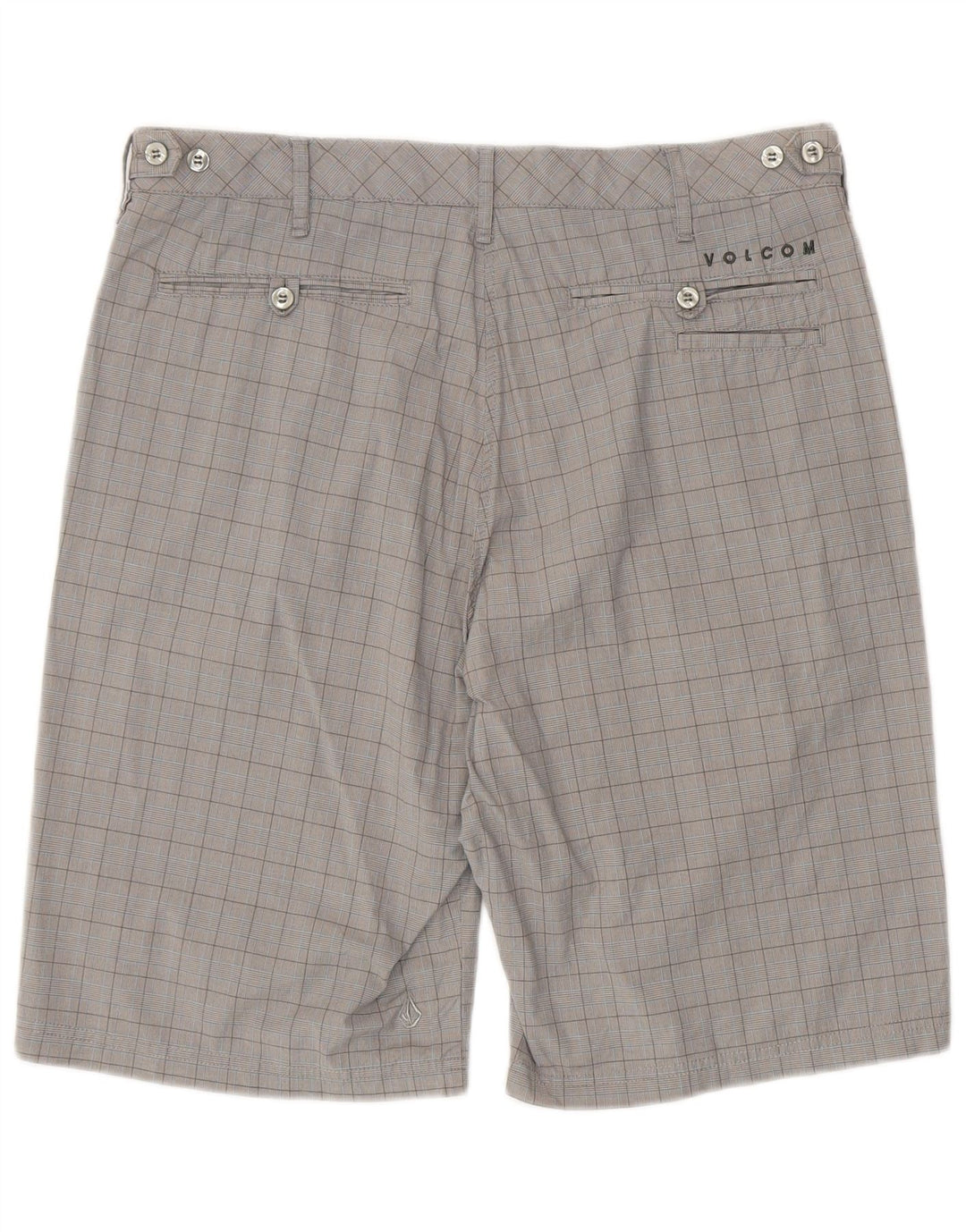 Volcom Herre Chino Shorts W34 Large Grey Ternet Bomuld