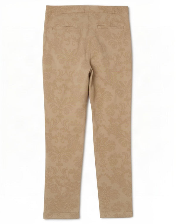 Zara koniske jakkesætsbukser til kvinder EU 36 XS W26 L27 Beige Floral