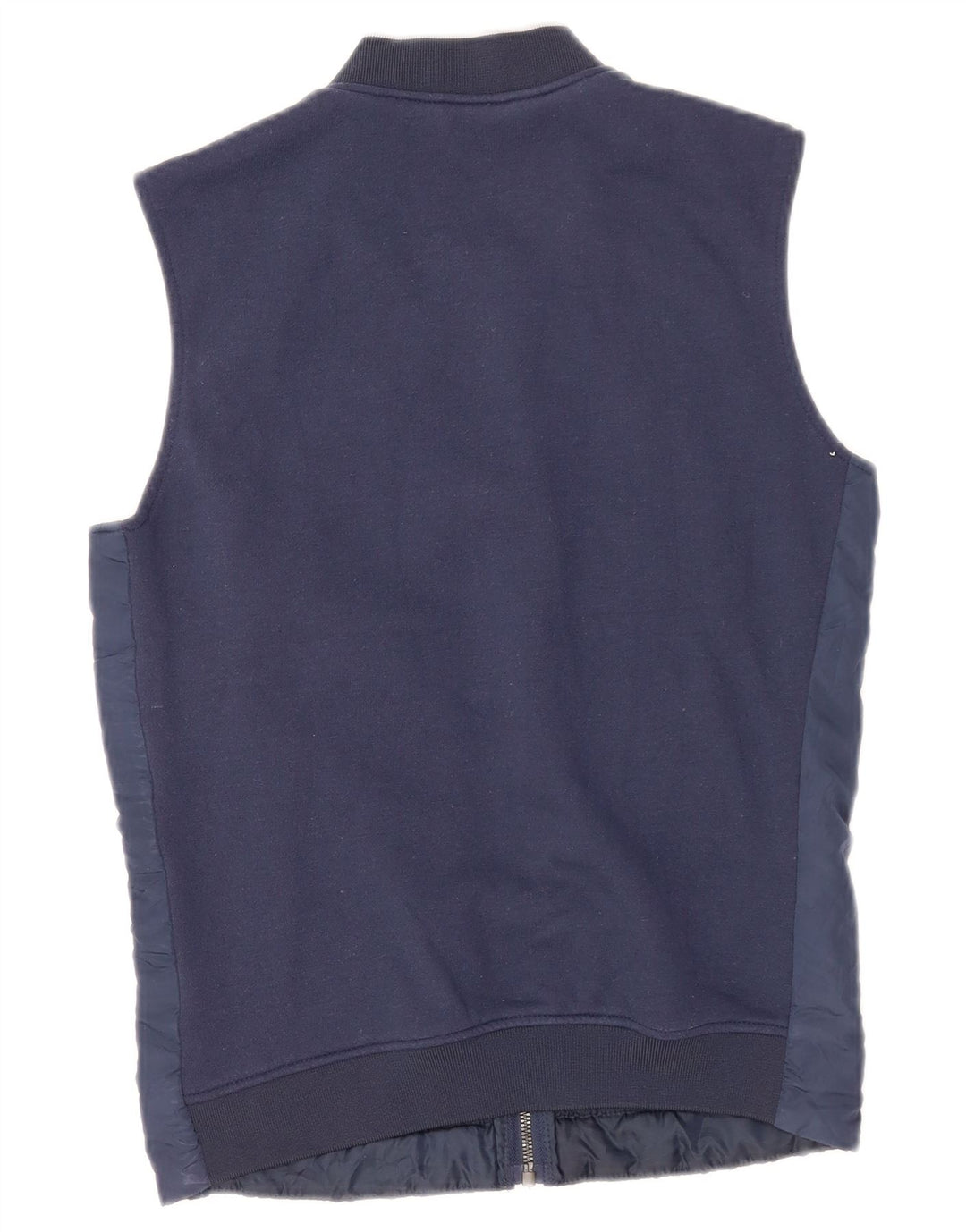 Zara Herre Polstret Gilet UK 36 Small Navy Blue Polyester