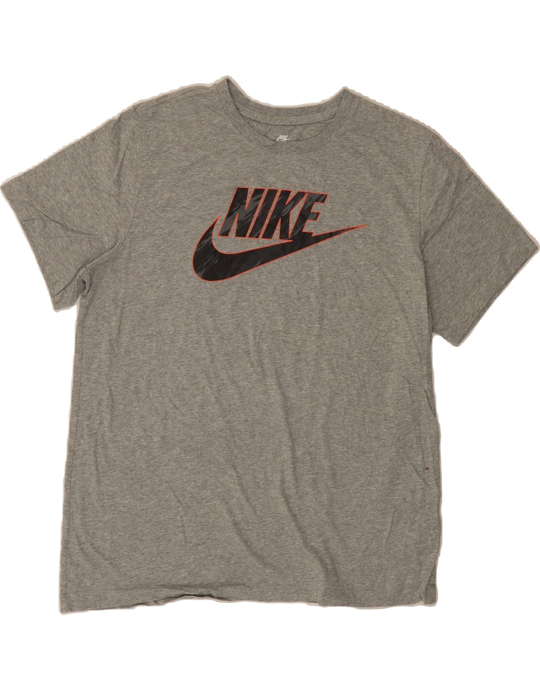 NIKE Mens Graphic T-Shirt Top Large Grey Cotton Vintage Nike and Second-Hand Nike from Messina Hembry 