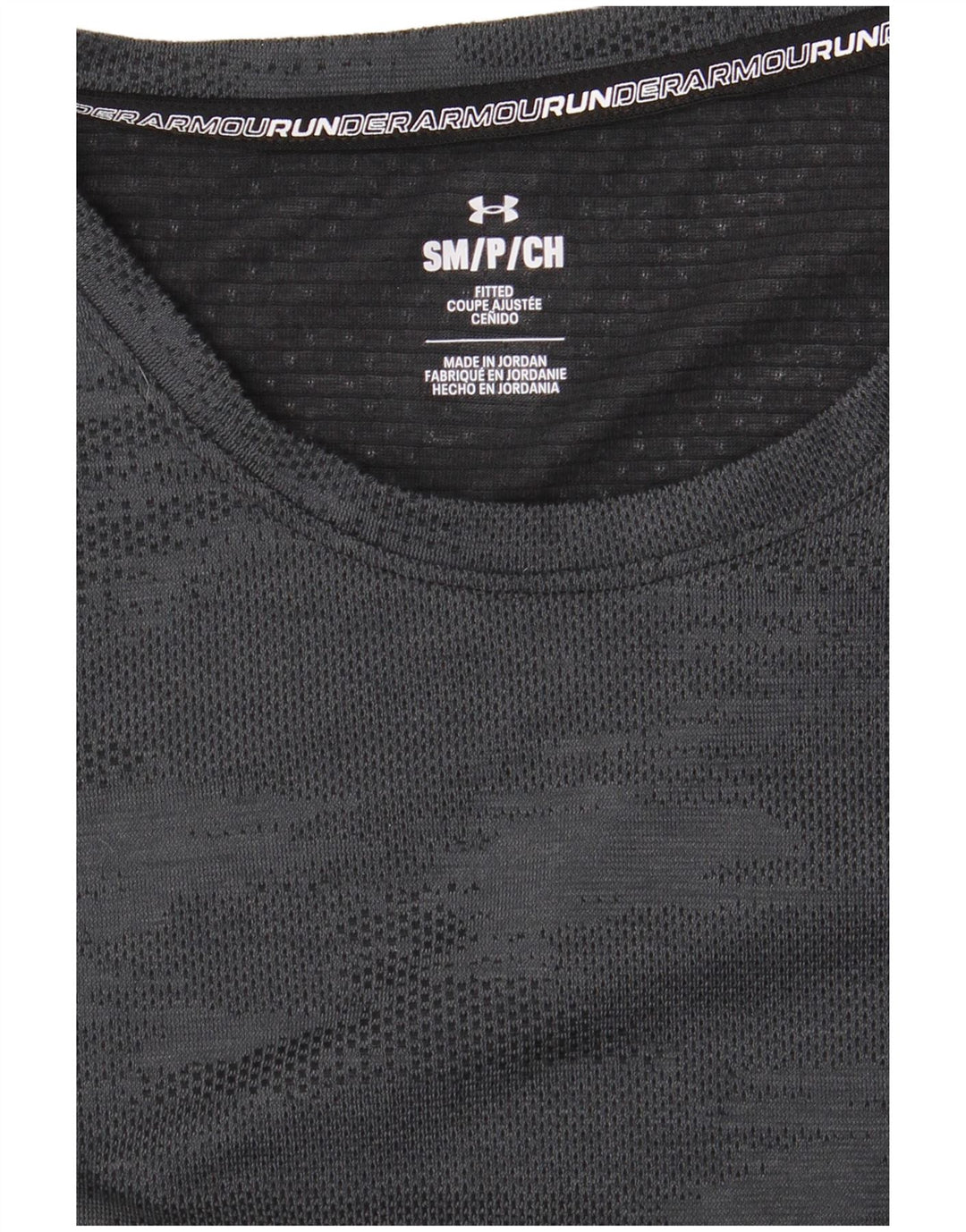 UNDER ARMOUR Dame T-Shirt Top UK 10 Lille Grå