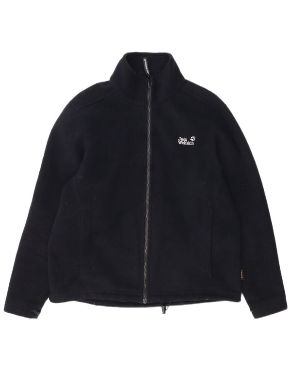 Jack Wolfskin Herre Liner Fleece Jacket UK 40 Large Navy Blue Polyester