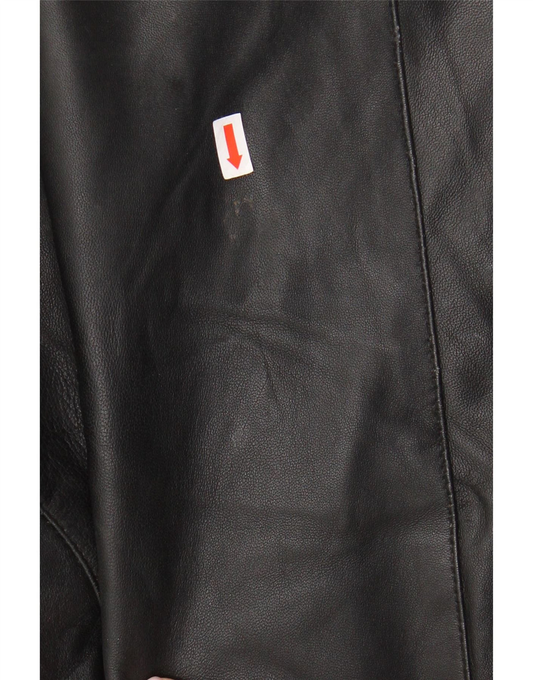 Vintage læderfrakke til kvinder UK 12 medium sort læder
