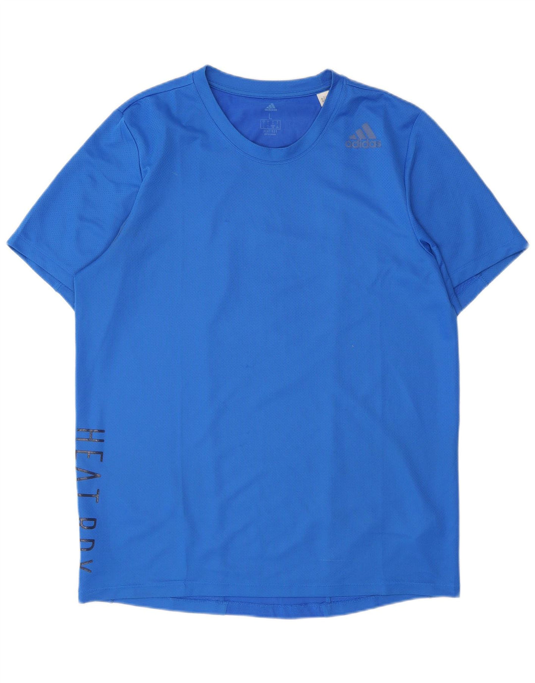 Adidas Grafisk T-shirt top til mænd, stor blå polyester