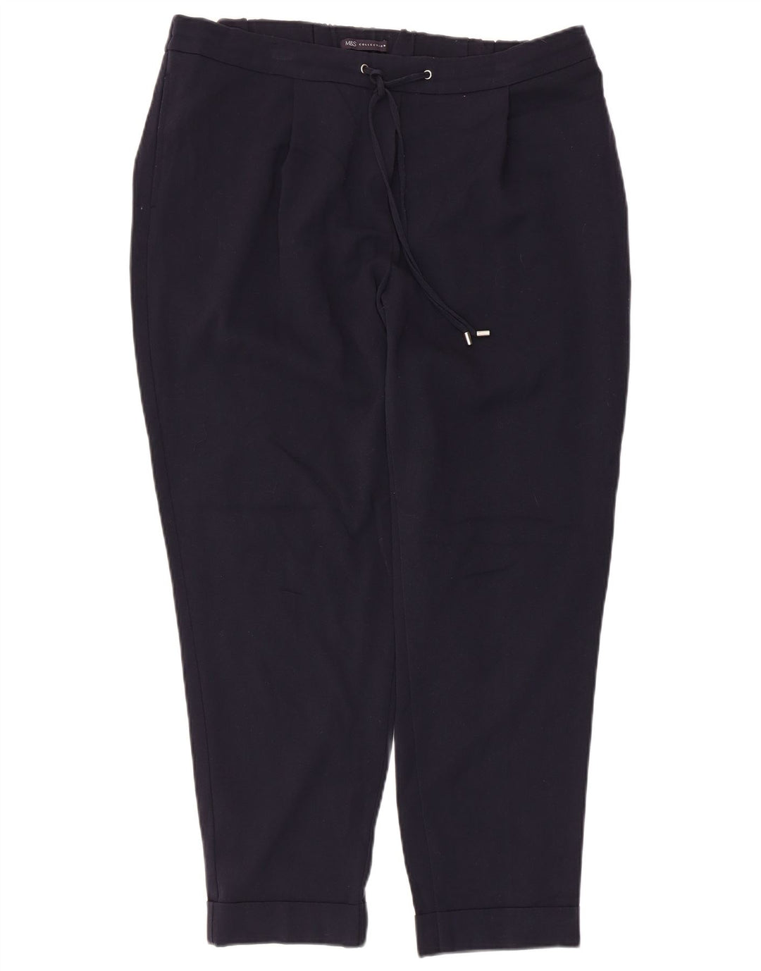 Marks & Spencer Dame Casual Bukser US 16 Large W36 L26 Navy Blue