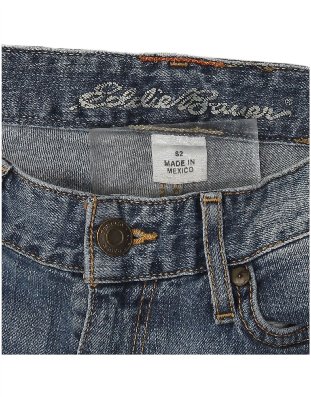 EDDIE BAUER Dame Bootcut Jeans Small W26 L29 Blå
