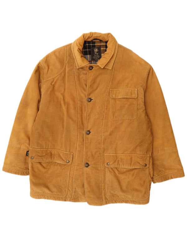 Fay Herre Corduroy Windbreaker Jacket UK 38 Medium Beige Bomuld