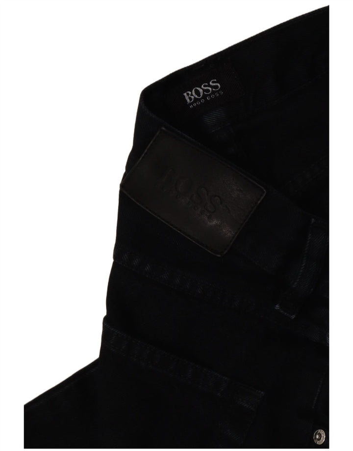 Hugo Boss Straight Jeans til mænd W32 L32 Sort