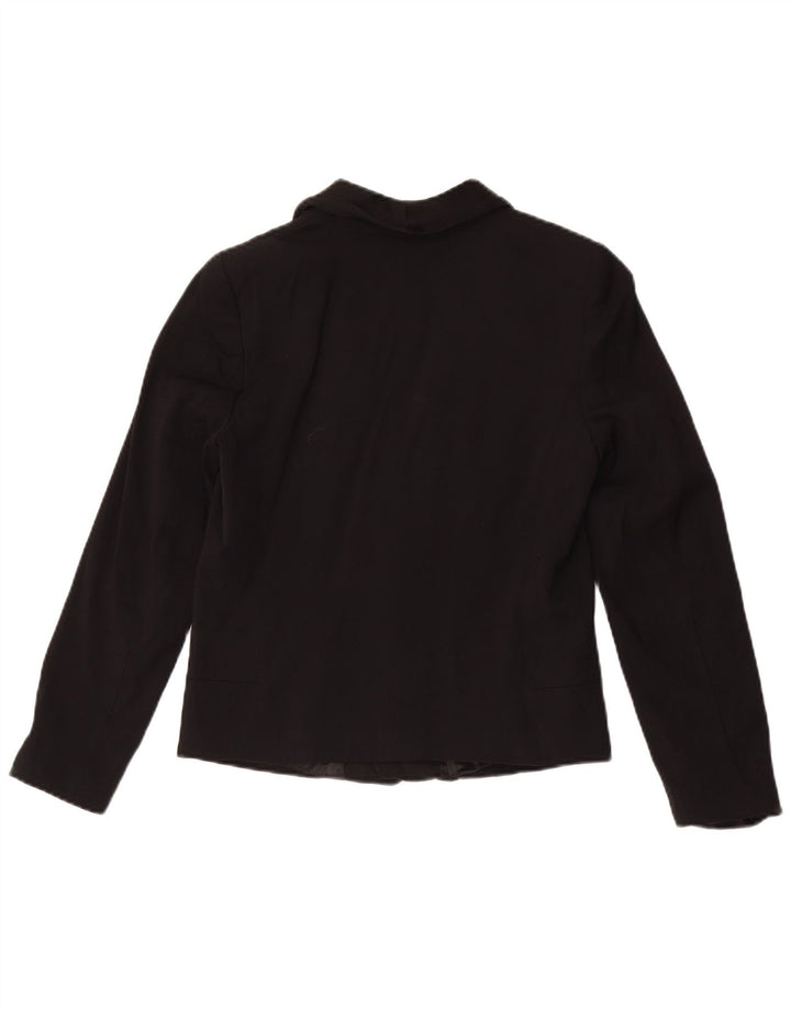 Zara Womens Open Blazer Jacket UK 10 Small Black