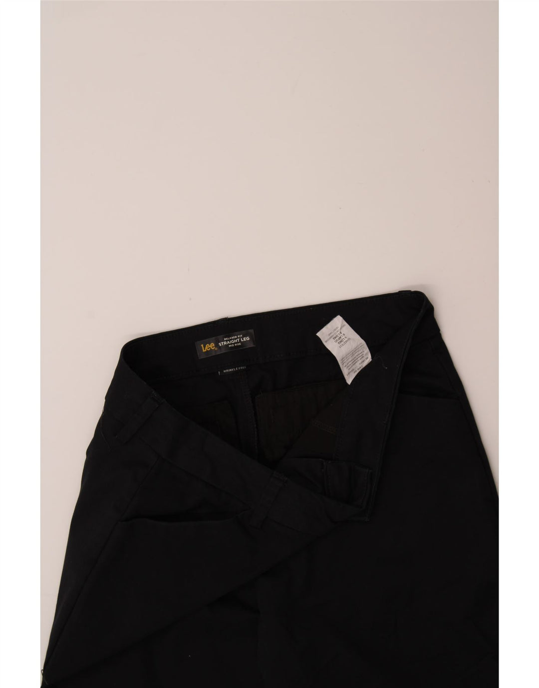 LEE Womens Mid Rise Straight Casual Trousers US 8 Medium W32 L32 Black Vintage Lee and Second-Hand Lee from Messina Hembry 