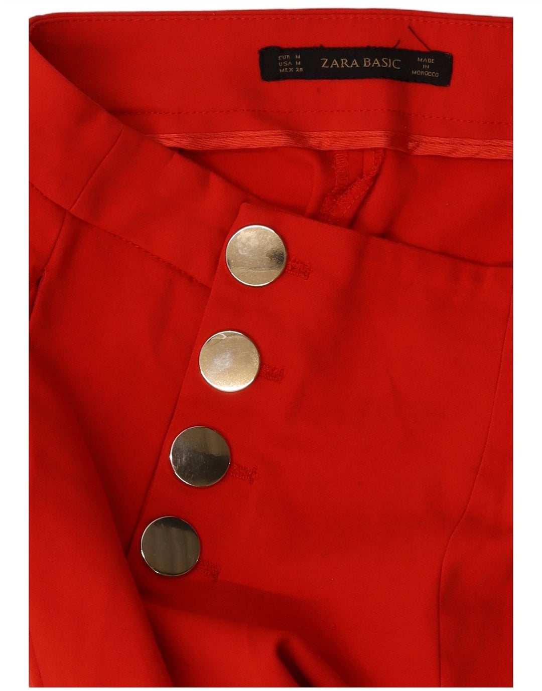 Zara Lige Casual Bukser Medium W28 L34 Rød
