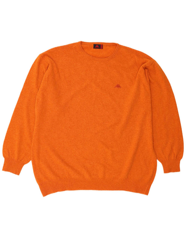 Kappa Herre trøjetrøje med rund hals 3XL Orange lammeuld