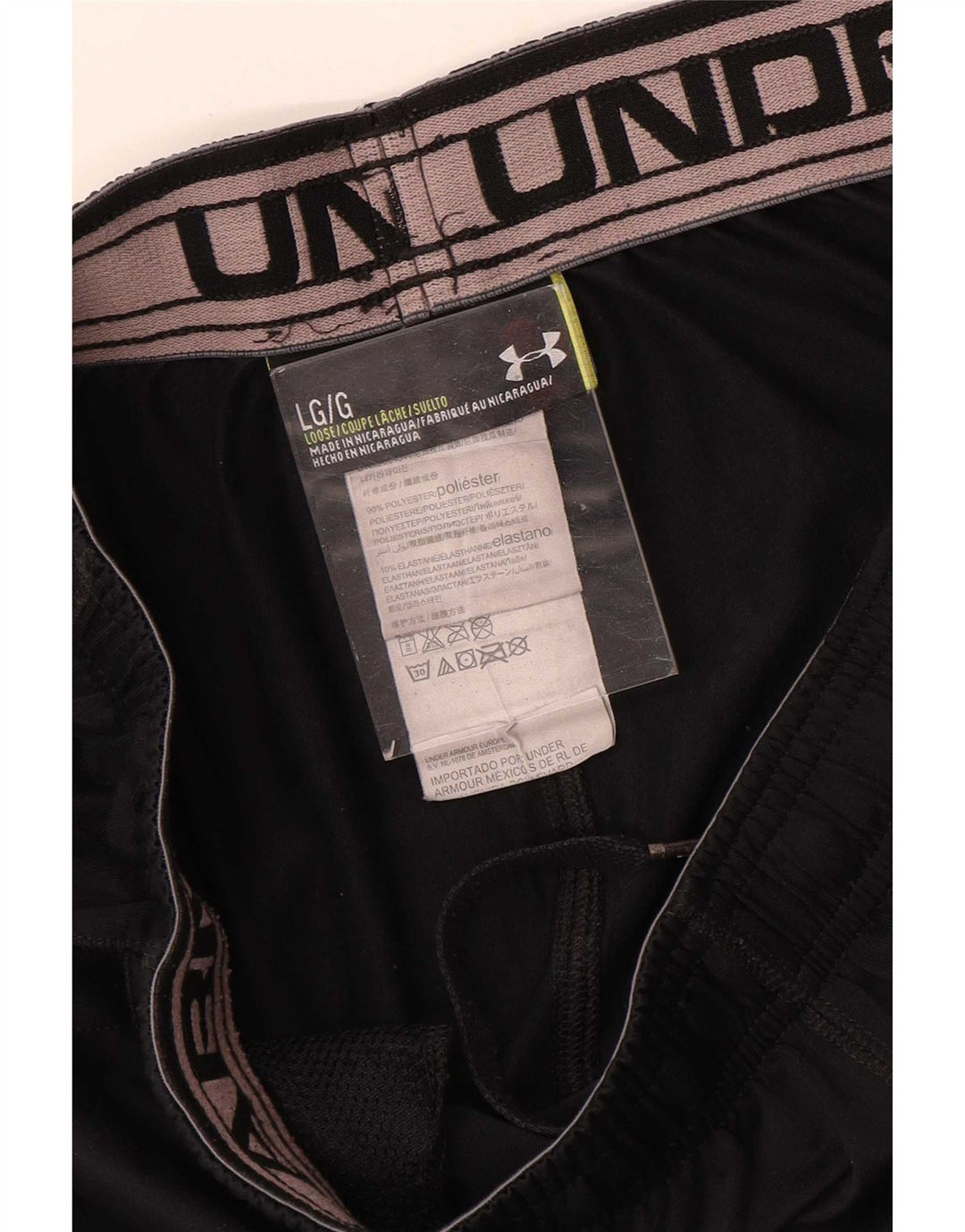 Under Armour Herre Sportshorts Large Sort Polyester