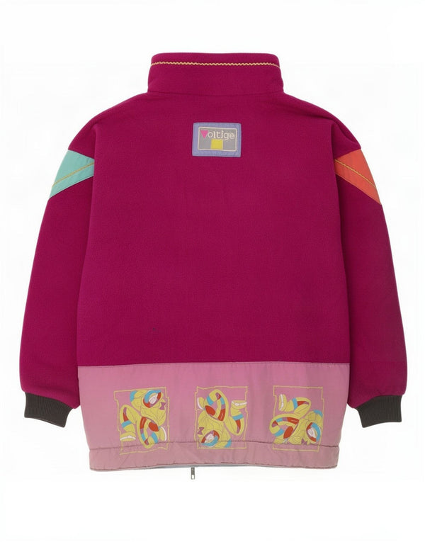 Malden Herre Voltige Graphic Fleecejakke UK 42 XL Maroon Colourblock
