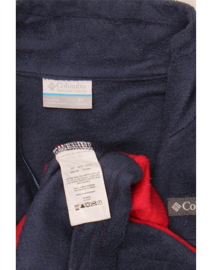 Columbia Boys Fleecejakke 15-16 år XL Marineblå Colourblock Polyester