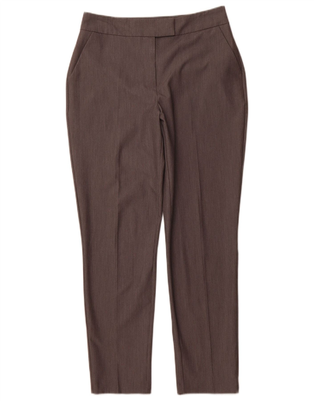 WAREHOUSE Kvinder Højtalje Slim Suit Bukser UK 10 Small W30 Grå