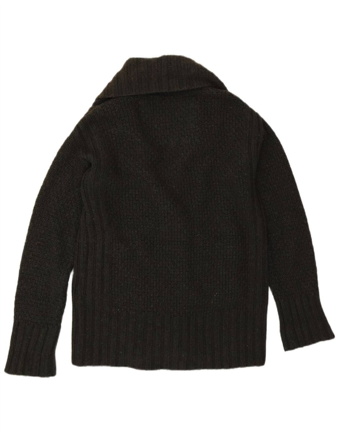 Superdry Dame Cardigan Sweater UK 16 Stor Khaki Lammeuld