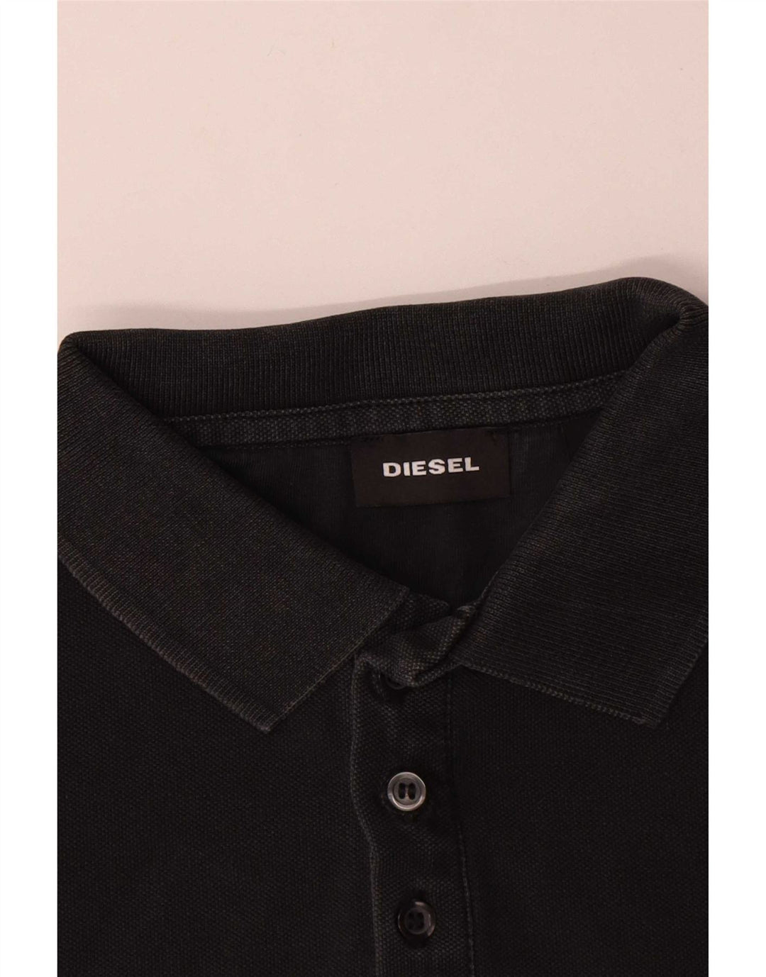 Diesel herre polo shirt lille sort bomuld