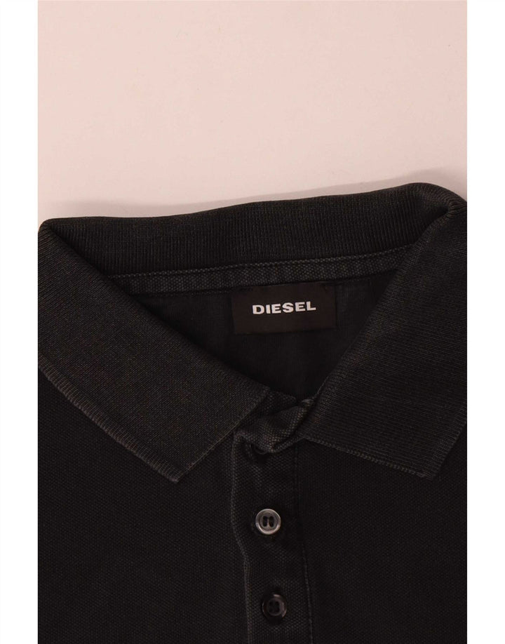 Diesel herre polo shirt lille sort bomuld