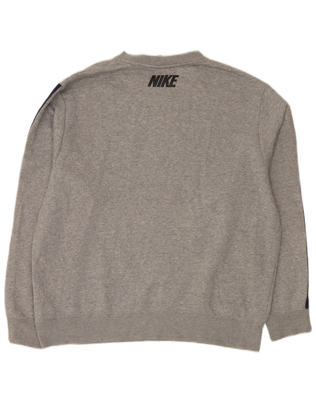 NIKE grafisk sweatshirt til mænd XL Grå bomuld
