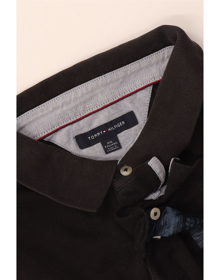 Tommy Hilfiger Herre Polo Shirt 2XL Sort Bomuld
