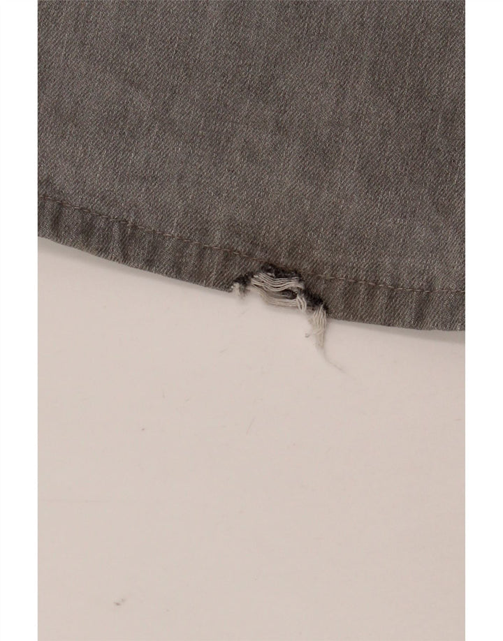Billig mandag Straight Jeans til mænd W33 L34 Grå Bomuld
