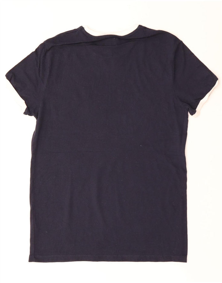 JACK WILLS Herre T-Shirt Top Medium Marineblå Bomuld