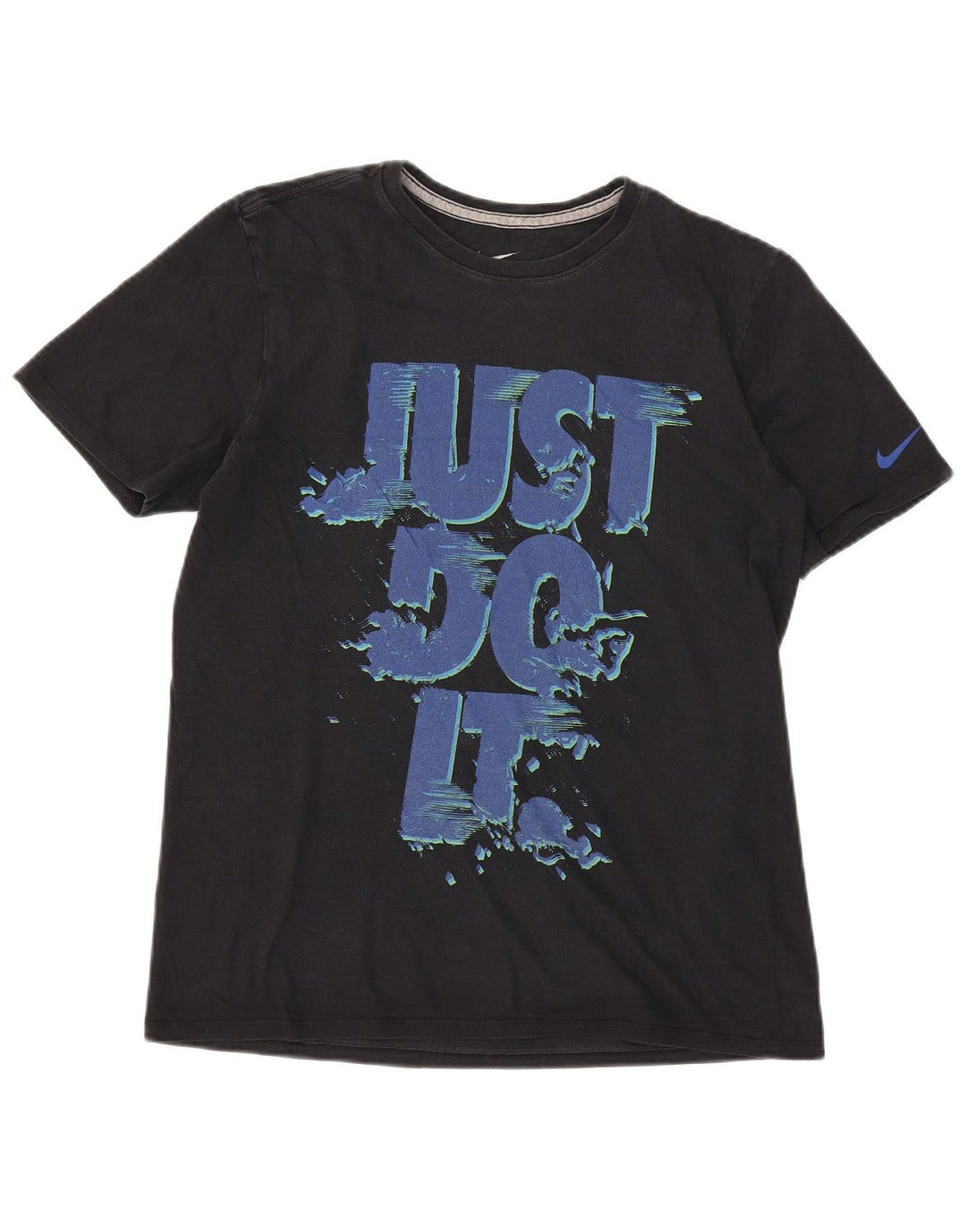 Nike Herre Athletic Cut Grafisk T-shirt Top Medium Sort Bomuld