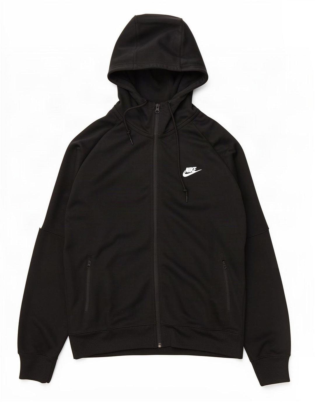 Nike hættetrøje med lynlås til mænd Large Black Colourblock Polyester