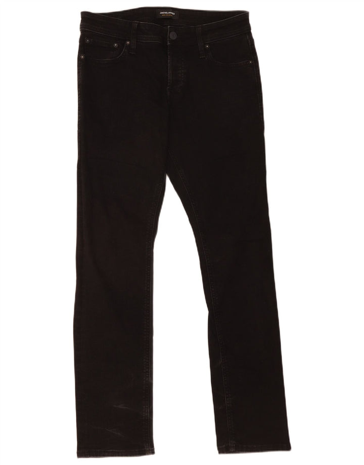 Jack & Jones Herre Slim Jeans W30 L32 Sort Bomuld