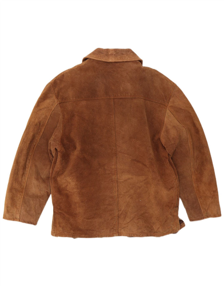 Vintage dame ruskindsjakke UK 16 Large Brown