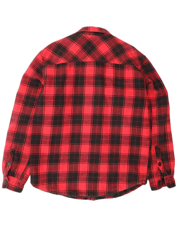 H&M Mens Lumberjack Flanel Shirt Large Pink Ternet Bomuld