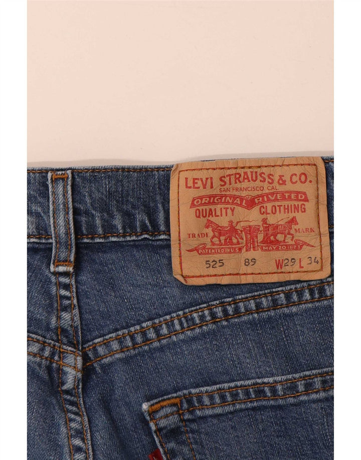 Levi's Dame 525 Bootcut Jeans W29 L30 Blå Bomuld