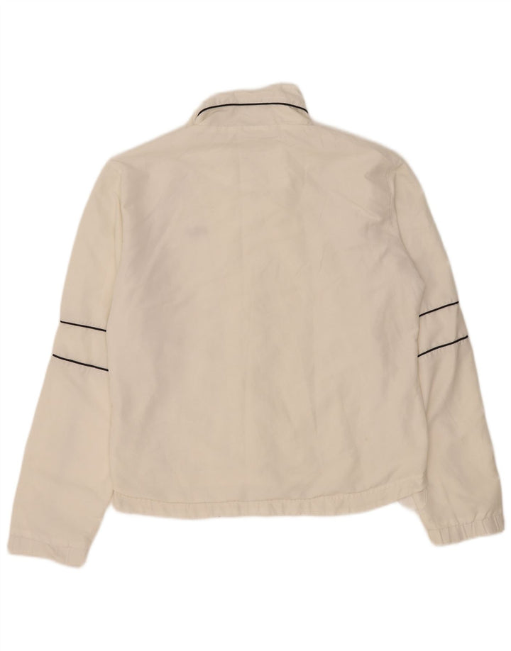 Fila træningsdragt topjakke til kvinder UK 16 Stor hvid polyester