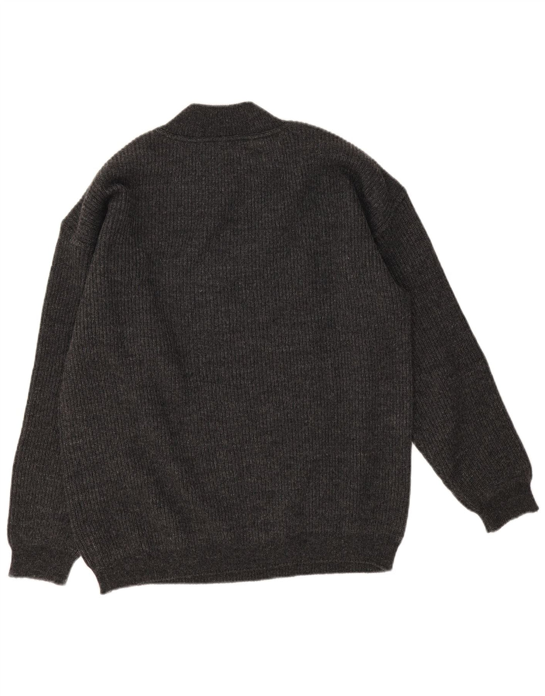 Stefanel Herre Turtle Neck Jumper Sweater Medium Grey Uld