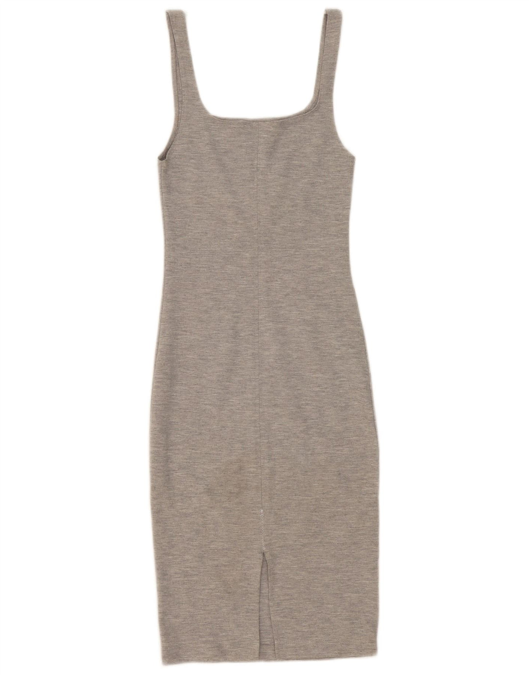 Zara Womens Sleeveless Bodycon Dress UK 8 Small Grey Polyester