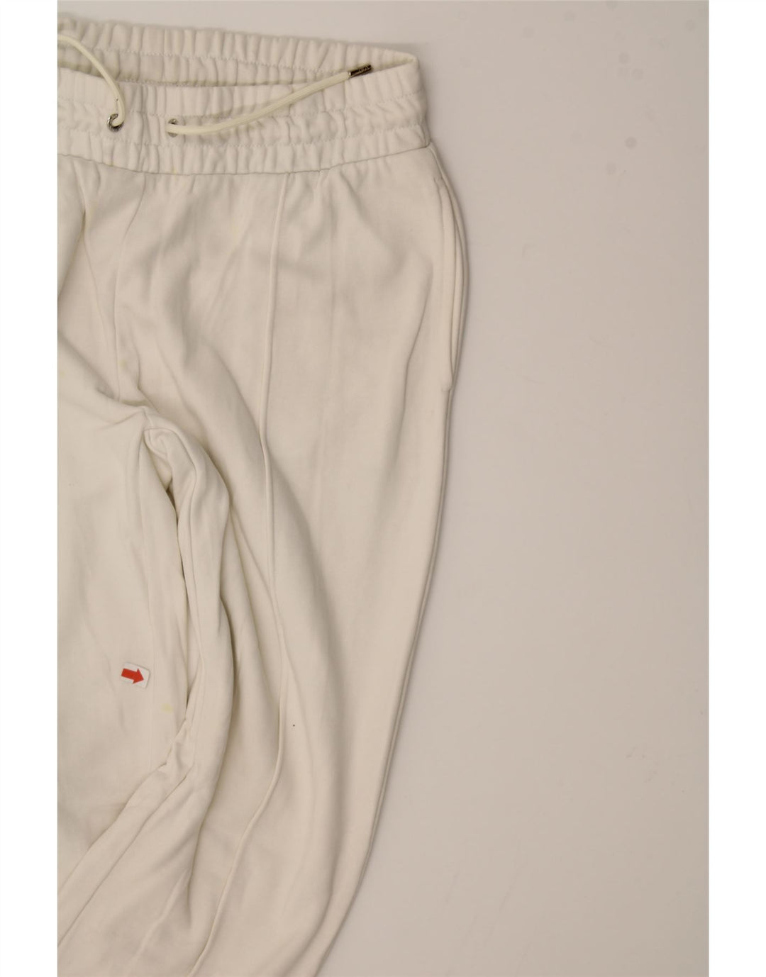 FILA Womens Graphic Tracksuit Trousers UK 10 Small  White Cotton Vintage Fila and Second-Hand Fila from Messina Hembry 