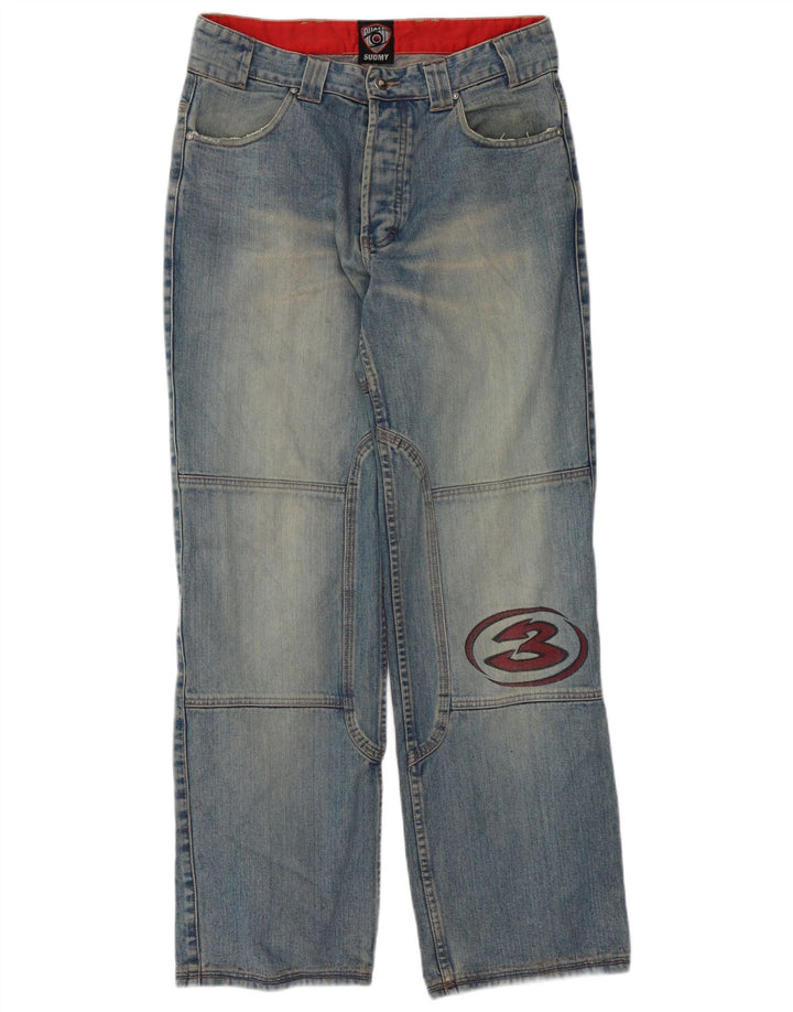 Suomy Herre Motorstyle Graphic Straight Jeans Medium W32 L32 Blå Bomuld