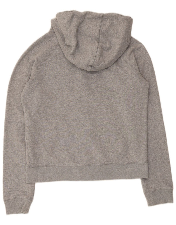 Nike Dame Grafisk Hættetrøje Sweater UK 10 Small Grey Bomuld
