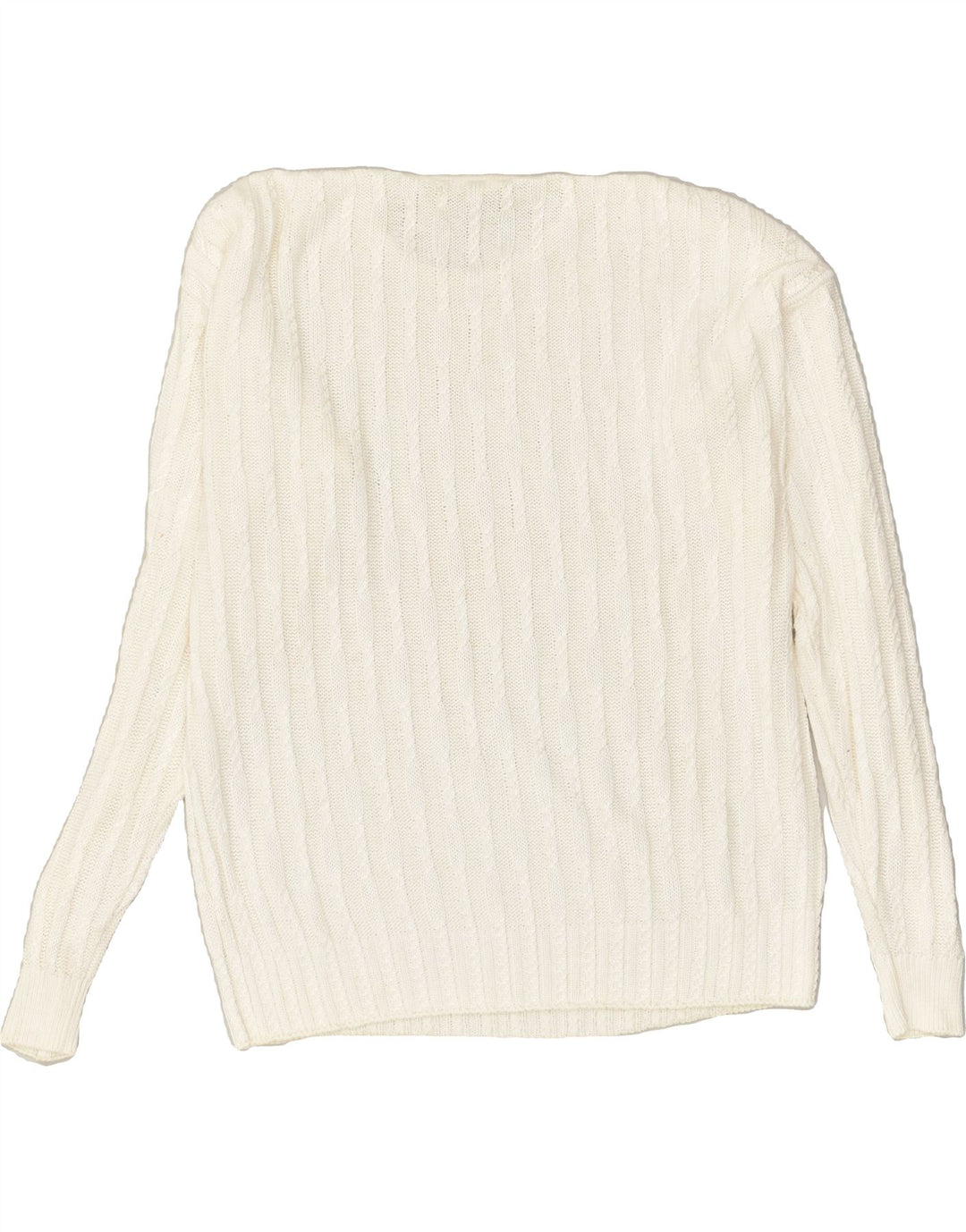 MALINA WONG Womens Oversized Crew Neck Jumper Sweater EU 42 Large White | Vintage Malina Wong | Thrift | Second-Hand Malina Wong | Used Clothing | Messina Hembry 