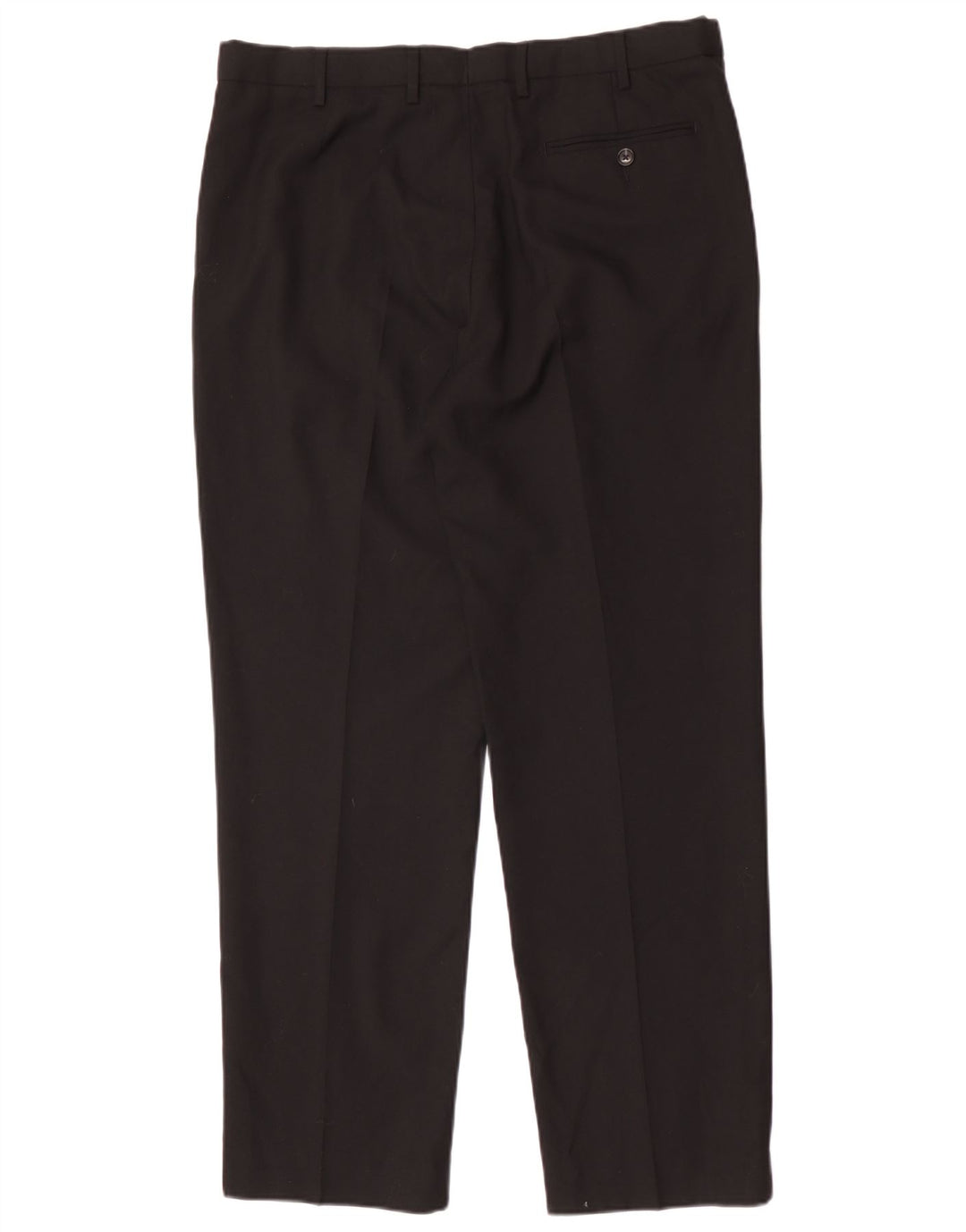Marks & Spencer Herre Pegged Regular Fit Suit Bukser W36 L31 Sort Uld