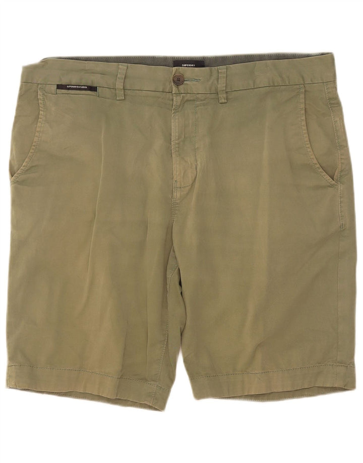 Superdry Chino Shorts til mænd W34 Large Green Bomuld