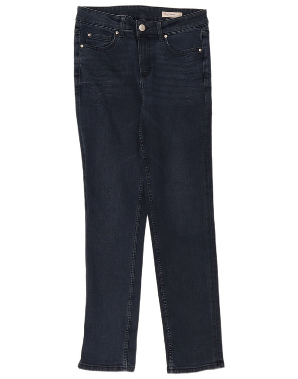 Marks & Spencer Dame Straight Jeans UK 12 Medium W30 L30 Navy Blue