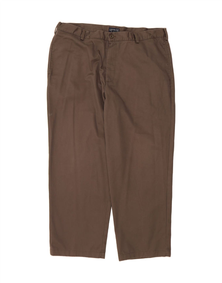 IZOD Mens Straight Chino Trousers W40 L29 Grey Cotton Vintage Izod and Second-Hand Izod from Messina Hembry 