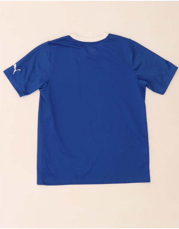 Puma Boys Italia T-Shirt Top 11-12 år Blå Colourblock