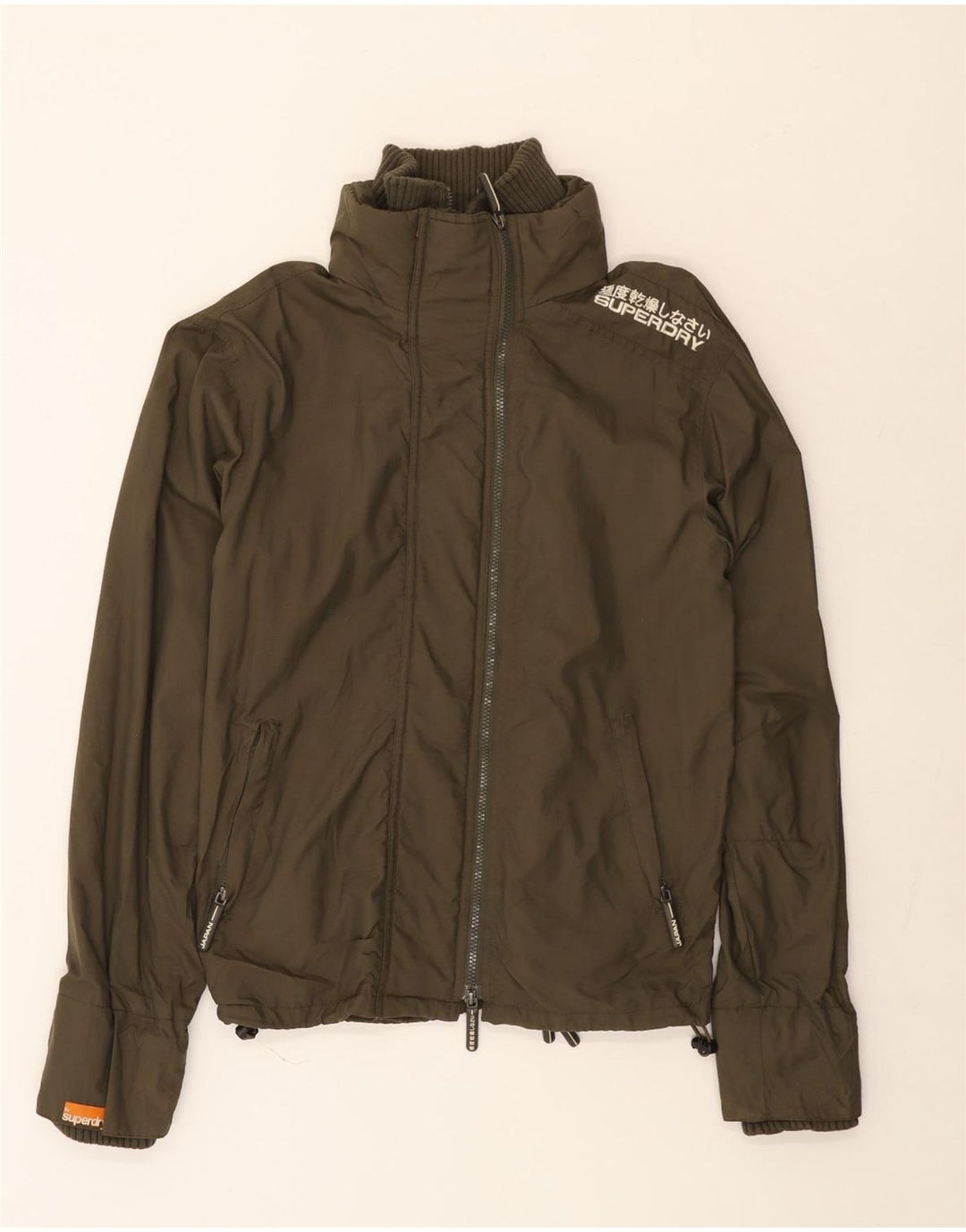 Superdry Bomber Jacket UK 40 Stor Khaki Nylon