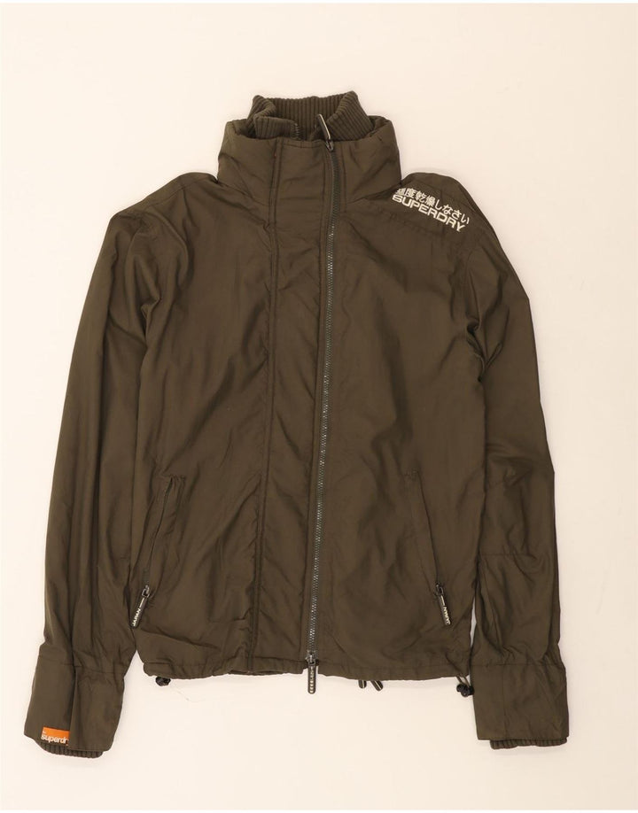Superdry Bomber Jacket UK 40 Stor Khaki Nylon