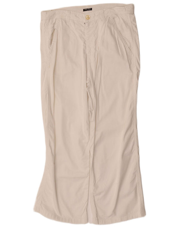 Miu Miu Dame Bootcut Chinobukser IT 46 Large W32 L26 Hvid