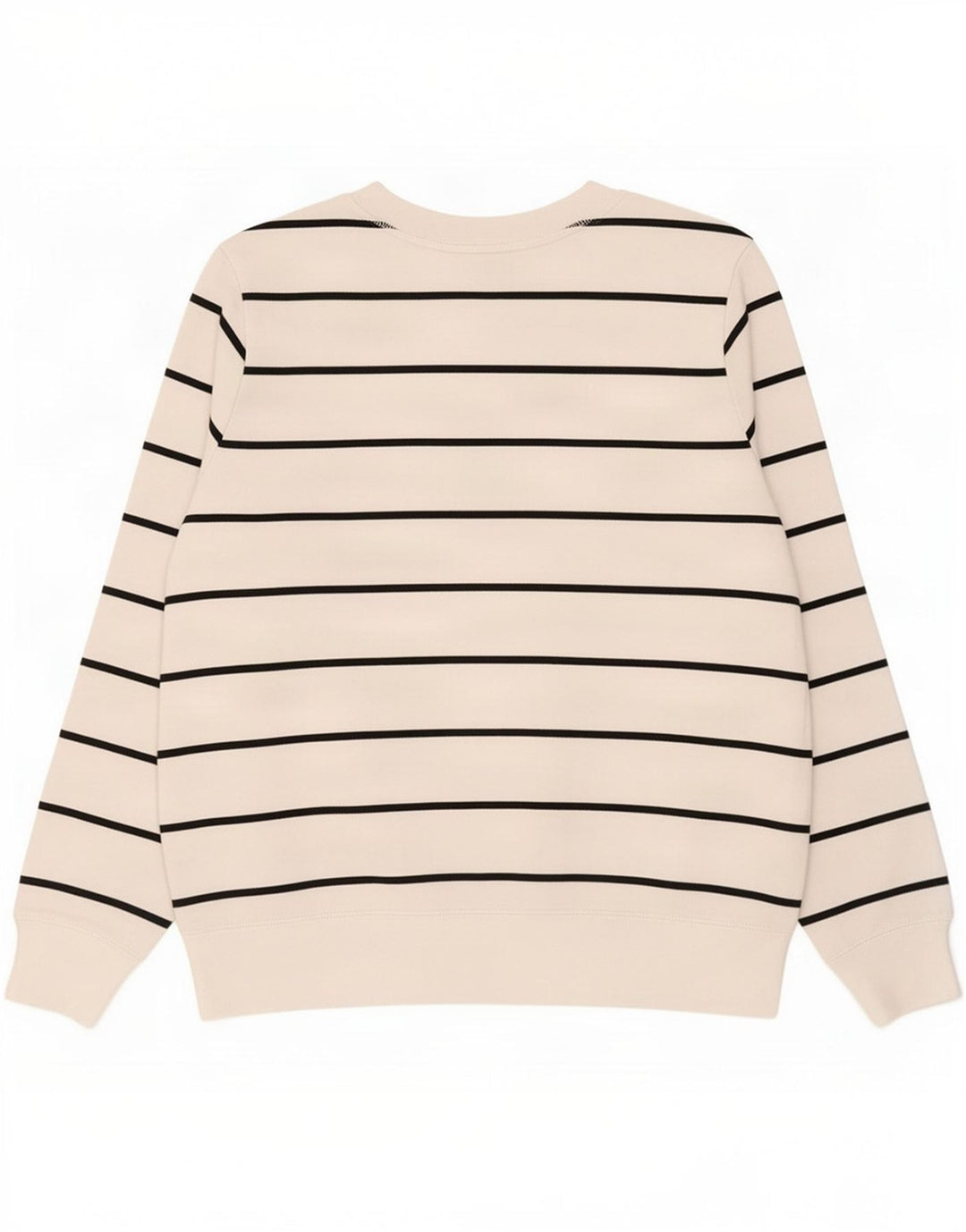 Marks & Spencer Dame Sweatshirt Jumper UK 12 Mellem hvid stribet bomuld